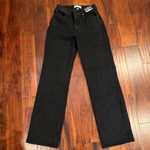 Abercrombie & Fitch Women's Black Straight Leg Jeans